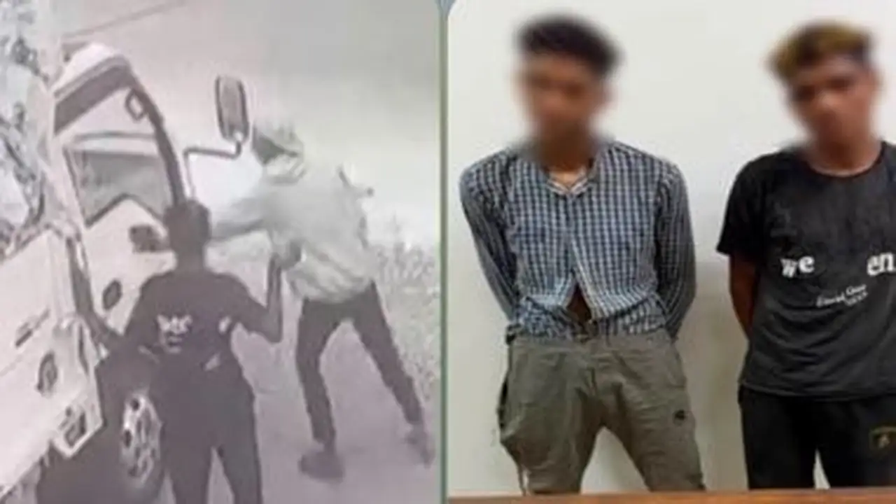 لصان يُقْبَض عليهما بعد سرقة هاتف من سيارة في القليوبية